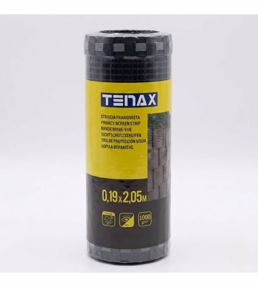 Tenax Striscia Frangivista 19x205 cm Antracite/Grigio Chiaro HDPE