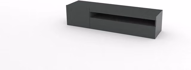 Mobile TV 2 Ante 154,9x40x36,5 cm Daiquiri Antracite Lucido