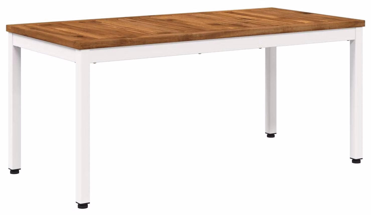 Tavolino da caffè, design naturale e colore bianco, dimensioni 50 x 100,5 x 45 cm