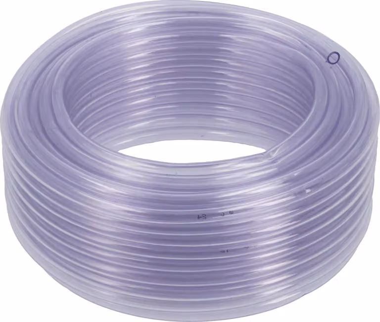 Tubo tecnico in PVC da 6 mm, 25 m, trasparente