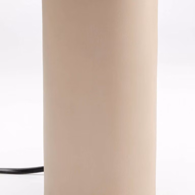 KARE Lampada da tavolo di design Maya, Crema / Ambra, Soggiorno / Sala da pranzo, Metallo, Lampada da tavolo