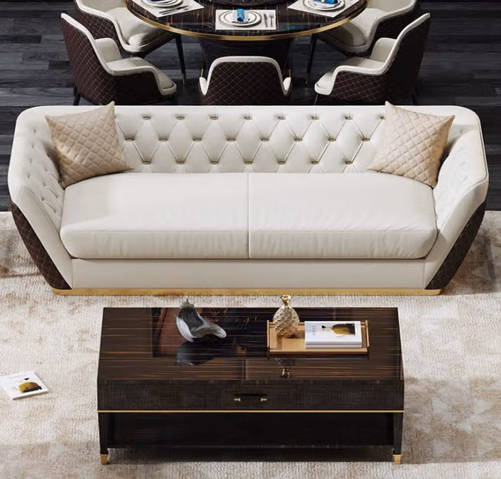 Sofa 3 Sitzer Couch Wohnlandschaft Garnitur Design Modern Sofa Sitz Dreisitzer