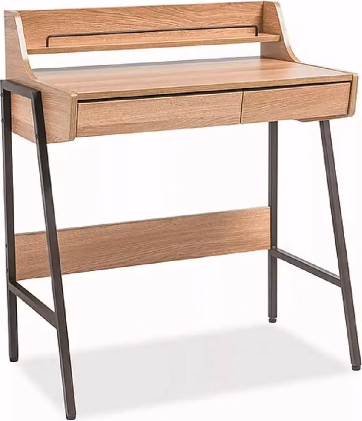 Scrivania LOGAN - rovere / marrone scuro