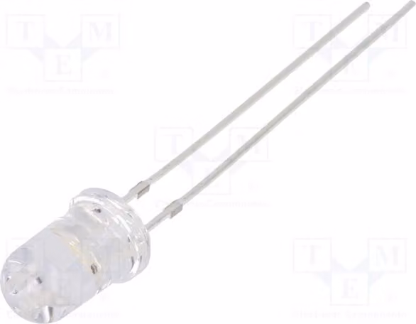 2 LED bipolari da 5 mm, bicolore rosso/verde, 12000÷14400 mcd, 15°, 20 mA, modello OSRPP25111A. LED