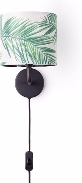 Lampada da parete Elio verde scuro