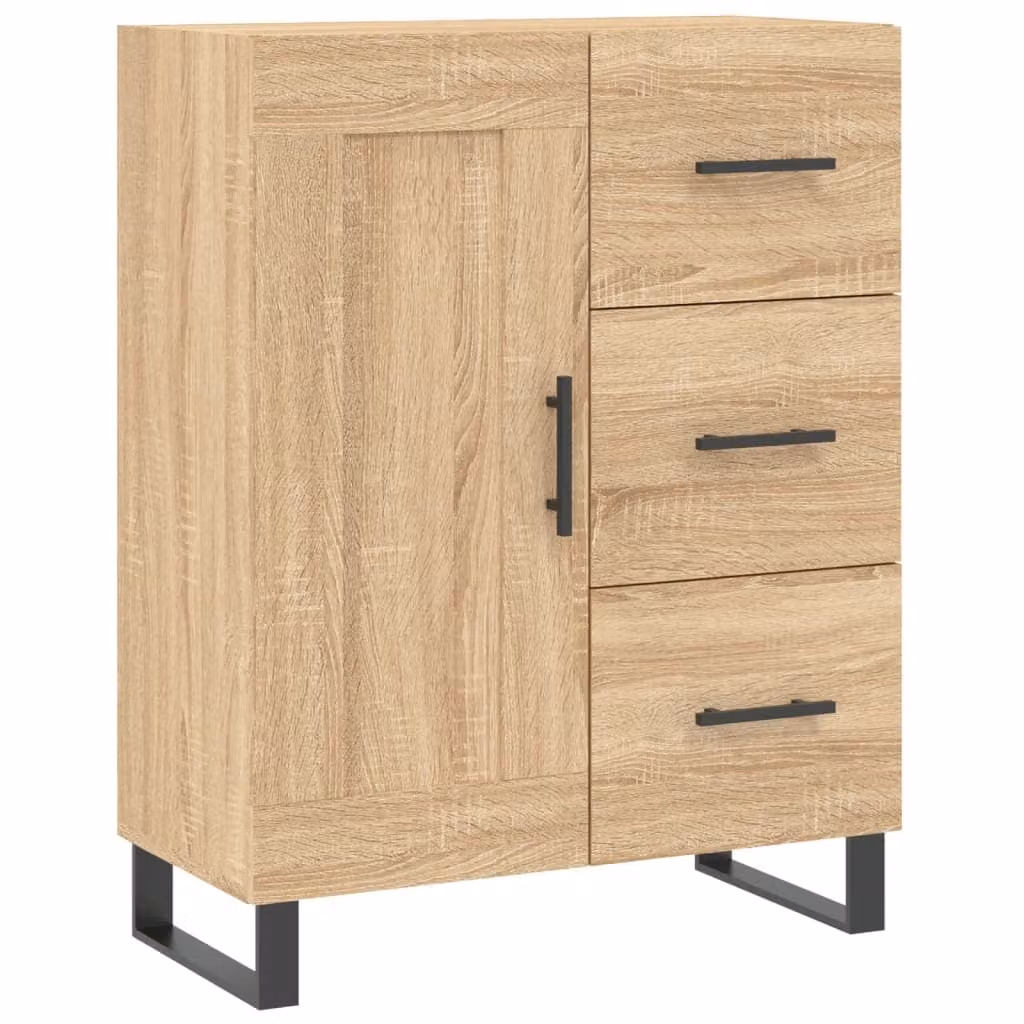 Credenza Rovere Sonoma 69,5x34x90 cm in Legno Multistrato