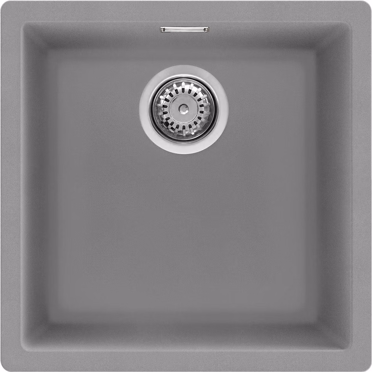 Smeg VZP45CT, Lavello da incasso, Granito, Grigio, 1 vasca, 400 x 400 mm, 20 cm