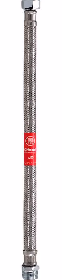 Acciaio inossidabile flessibile M-f ½ pollice, 40 cm