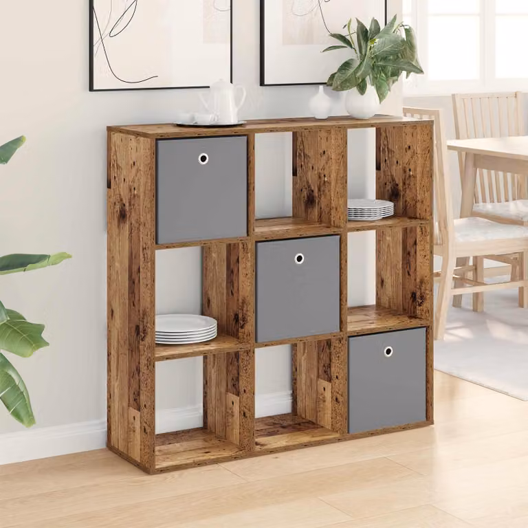 Credenza moderna vidaXL in legno color marrone L: 102 cm, P: 31 cm, H: 99,5 cm
