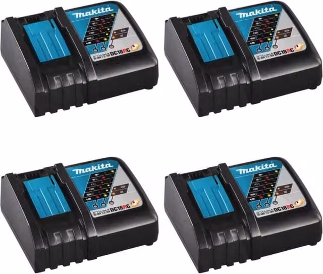 Pack da 4 caricabatterie MAKITA DC18RC