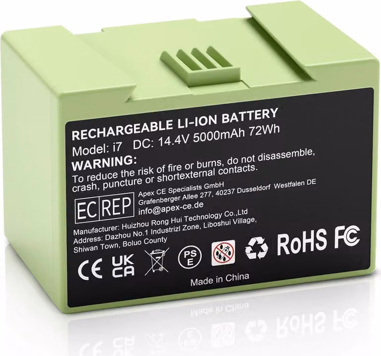 Batteria di ricambio per robot aspirapolvere - i7/i3/i4/e5/e6 - Li-Ion - ≥3500 mAh - Ricaricabile - 1 pezzo - Viola