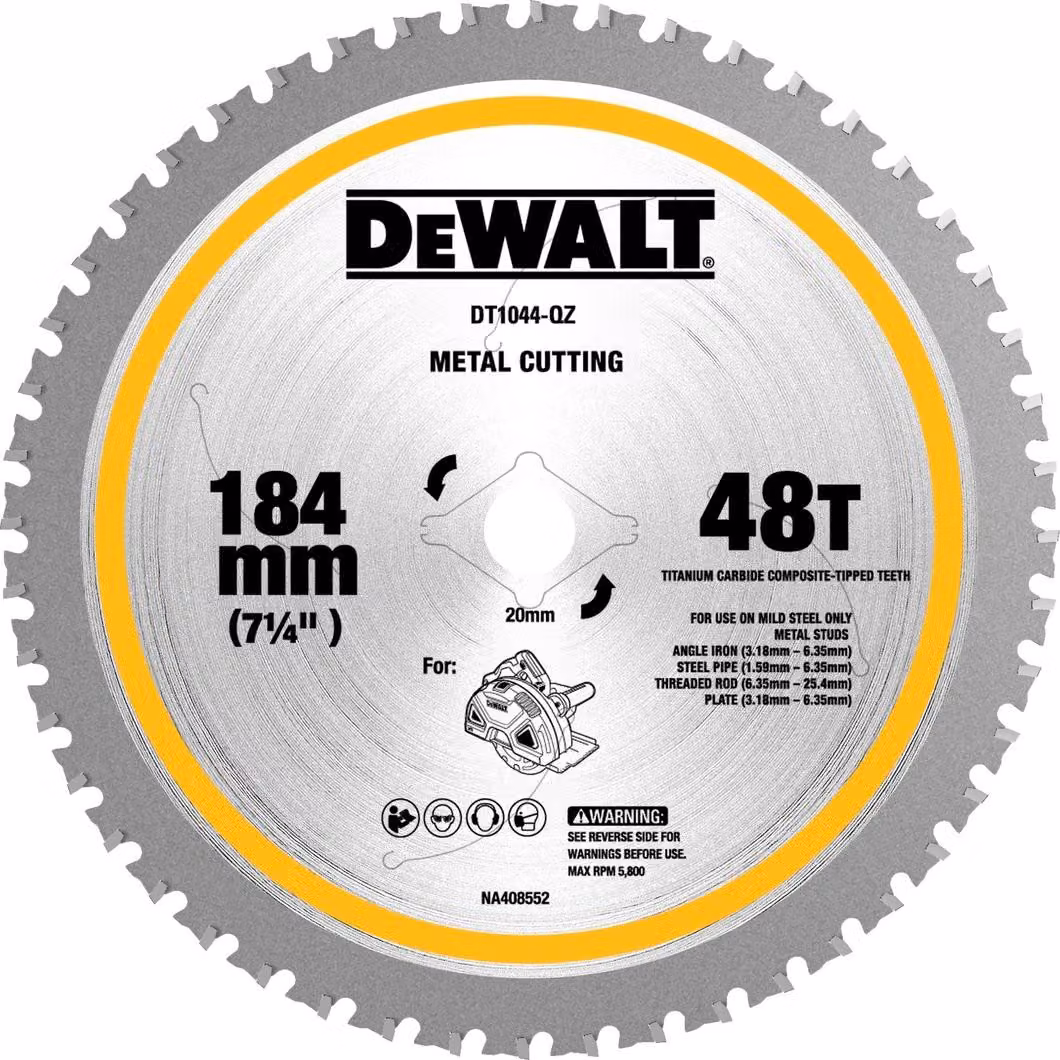 Lama circolare DT1044 D.184mm Foro 20mm 48 denti MATB Taglio-B.2mm