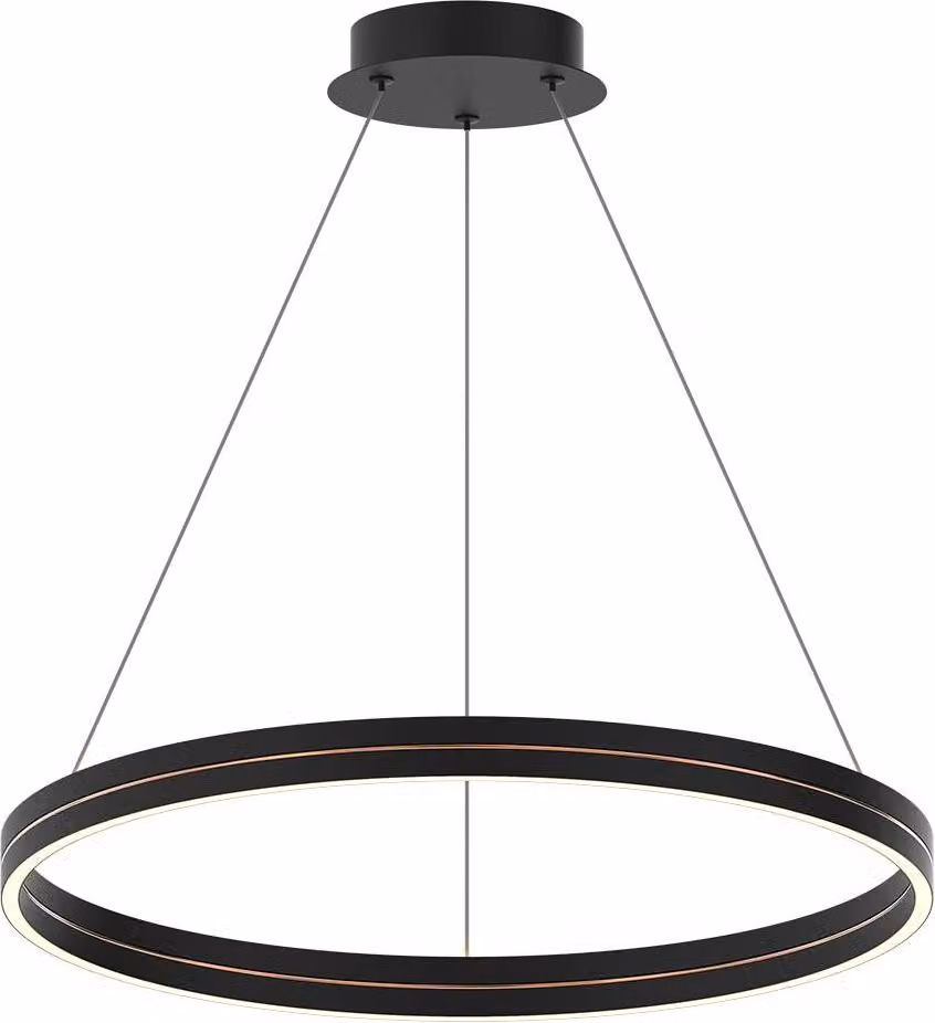 Lampada a sospensione Milagro GRAVITY 36W LED 2300lm nero oro 400mm