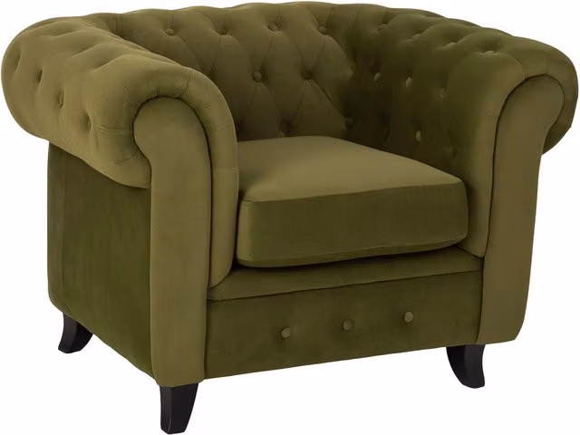 Poltrona verde 110x81x77h cm