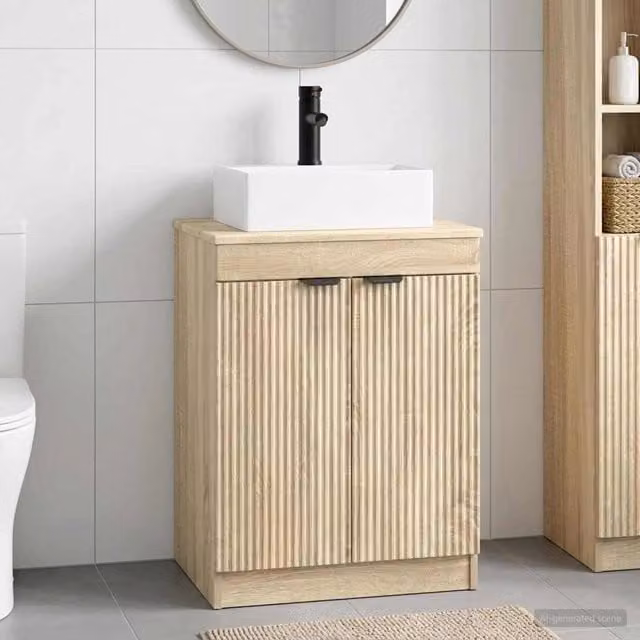 Set di mobili per il bagno Rovere Sonoma Legno ingegnerizzato 3404242