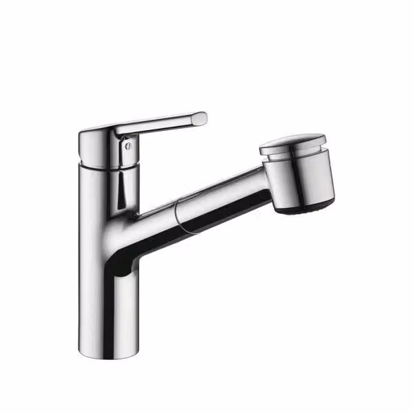 Miscelatore da cucina Naber KWC Luna E2 con tubo flessibile estraibile spray cromo bassa pressione