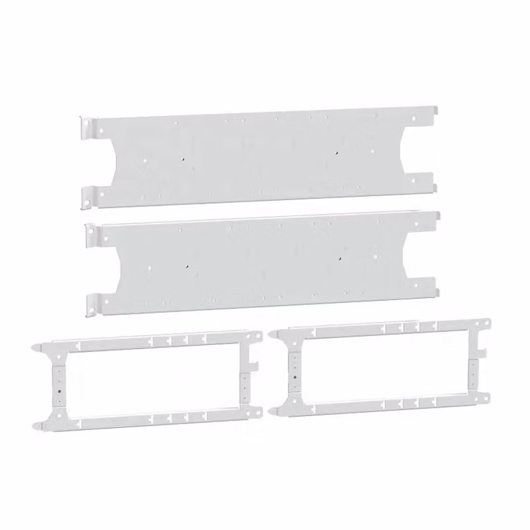 Schneider Electric PrismaSeT-P, piastra di montaggio, 5x ComPacT NSXm160 a 3 poli/4x ComPacT NSXm160 a 4 poli, verticale, larghezza = 650 mm, altezza = 8 moduli LVS03410
