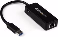 Adattatore di rete Gigabit USB 3.0 a Ethernet LAN Startech.Com Nero USB31000SPTB