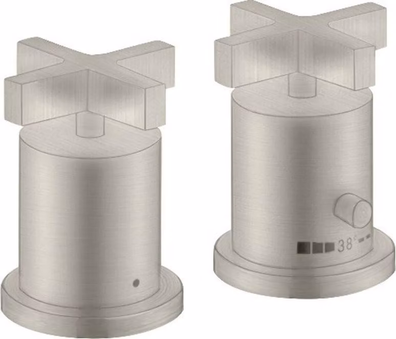 hansgrohe AXOR Citterio Thermostat de baignoire 2 trous avec poignées transversales, 39480800, 39480800