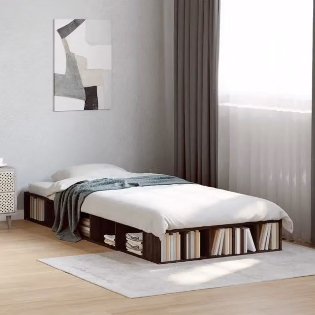 Giroletto vidaXL in legno multistrato color rovere marrone L: 75 cm, P: 190 cm