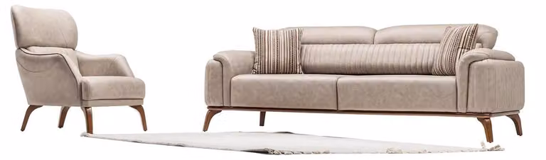 Polstergarnitur Wohnlandschaft Sofa Set Lounge Sitzgruppe Couch Sitzgruppe 3+1