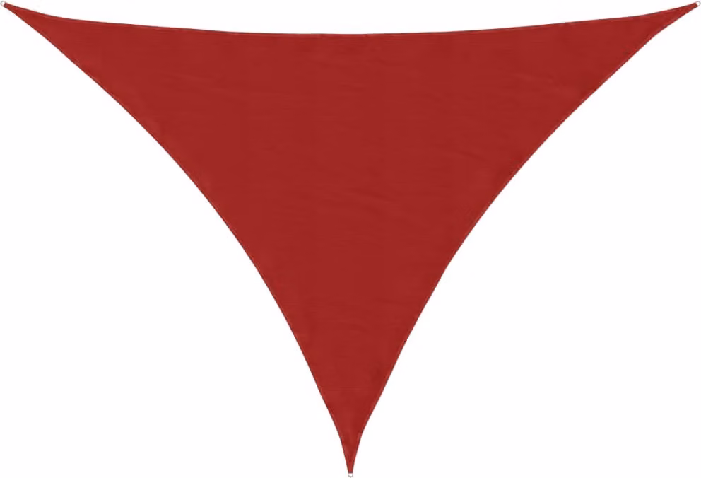 Parasole a Vela Oxford Triangolare 4x5x5 m Rosso