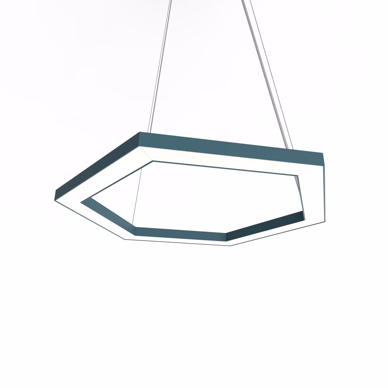 Lampada A Sospensione Esagono D40 Monocolore Opaca