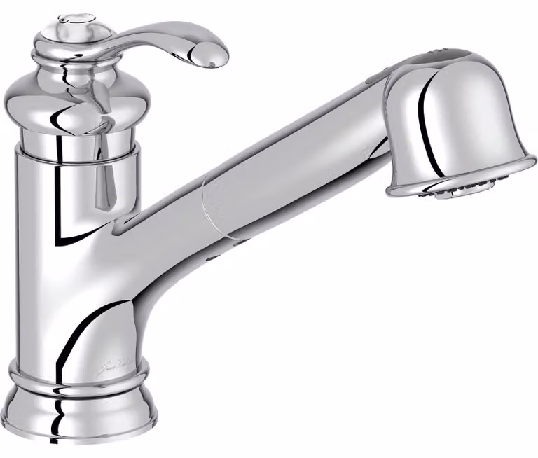 Miscelatore per lavabo, orientabile di 90°, con doccetta, cromato, 8 litri/minuto