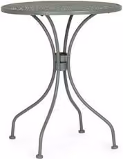 Tavolo da esterno fisso LIZETTE in acciaio inossidabile verde matt, L: 60 cm, P: 71 cm