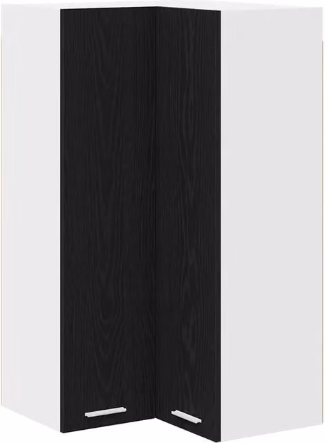 Armadio pensile moderno forma rettangolare grande spazio di archiviazione 57 x 57 x 100 cm in legno ingegnerizzato nero 02_0053410
