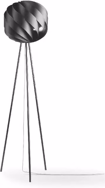 Piantana treppiedi Nero in Metallo Cm. 40 x 163 h
