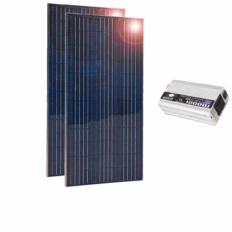 Kit di pannelli solari, potenza di 450W, struttura in alluminio, sistema da 300W
