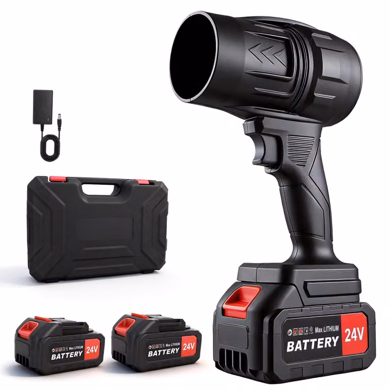 Soffiatore a batteria - 2 batterie da 21V - Potenza 550W