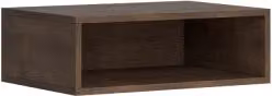 Pensile a giorno Itamoby moderno in legno color noce, L/P/H: 60 x 39,2 x 20 cm e L/P/H: 20 x 39,2 x 60 cm