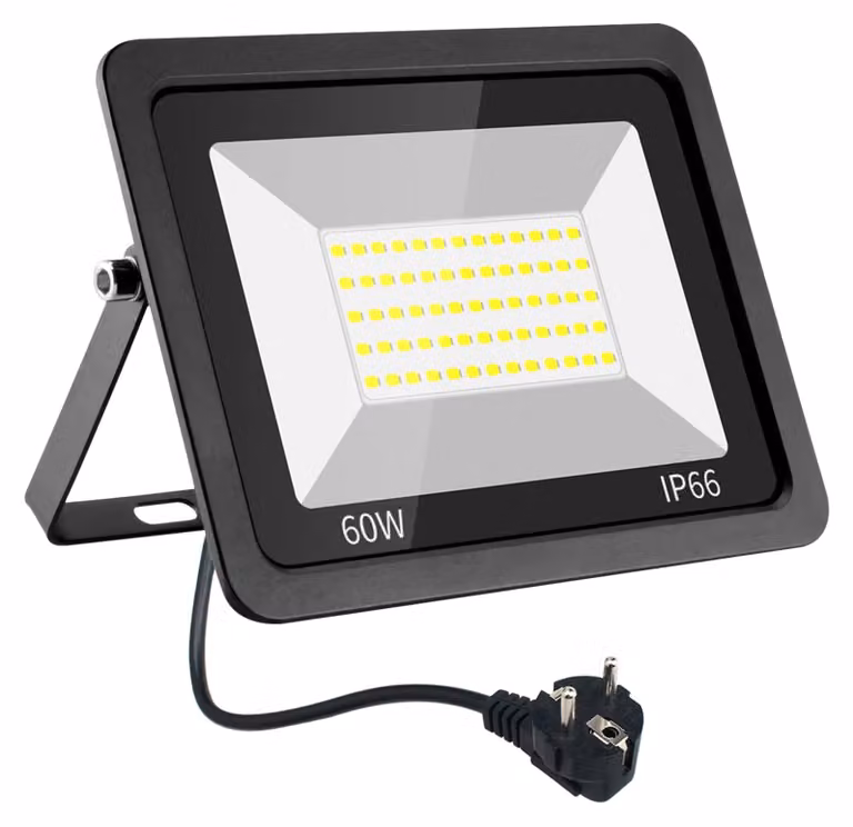 Faretto LED da 60W, 10.000 lumen, 6500K, grado di protezione IP66, impermeabile, luce bianca fredda