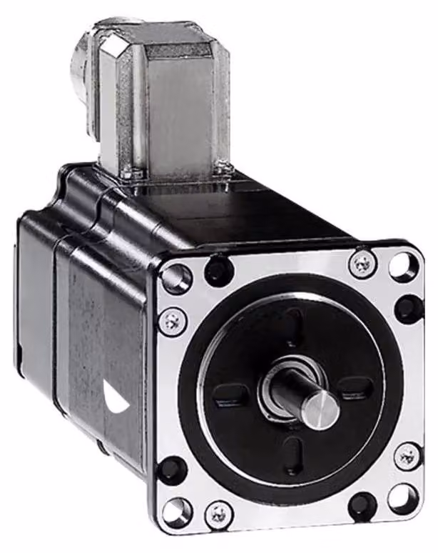 Motore passo-passo trifase Schneider Electric, 1,70 Nm, albero Ø 8 mm, L=79 mm, con freno, morsetti. BRS368H130FBA