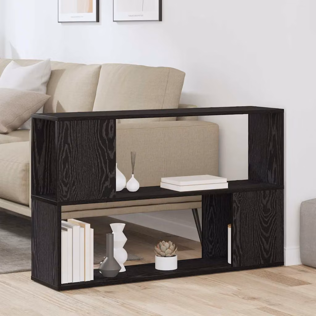 Set mobile TV moderno vidaXL in legno ingegnerizzato nero L: 100 cm, P: 24 cm, H: 63 cm