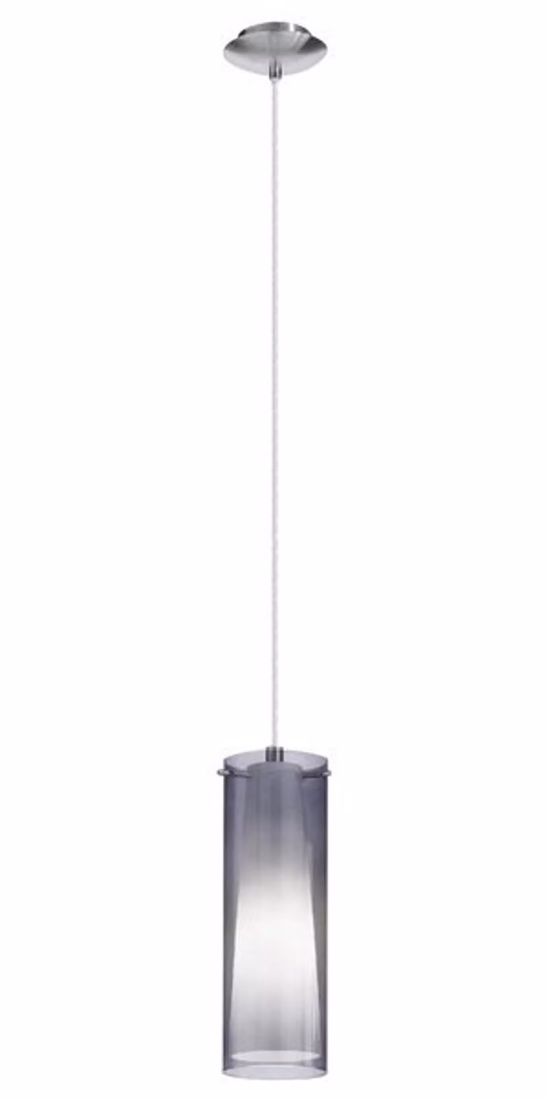 Eglo 90304 Pinto nero lampada a sospensione Ø 11cm nero-trasparente bianco nichel opaco
