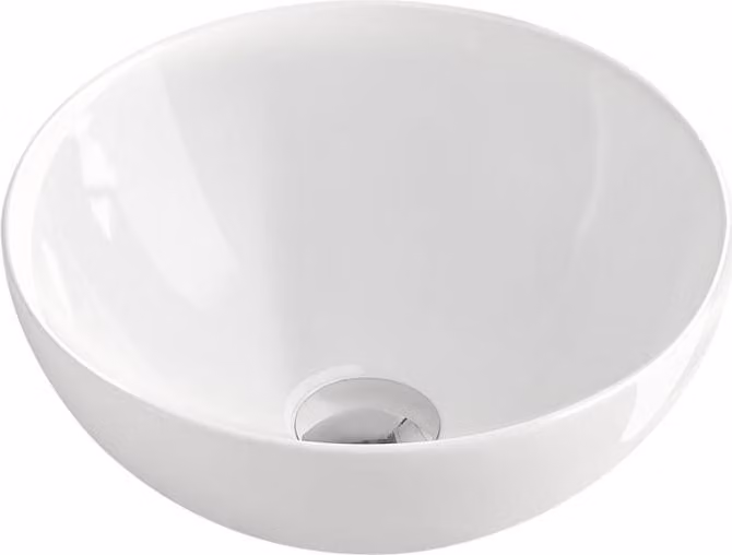 Beitz & Walz AqvaVetroceramica Lavabo da appoggio 325 mm 'SlimRim' - bianco -
