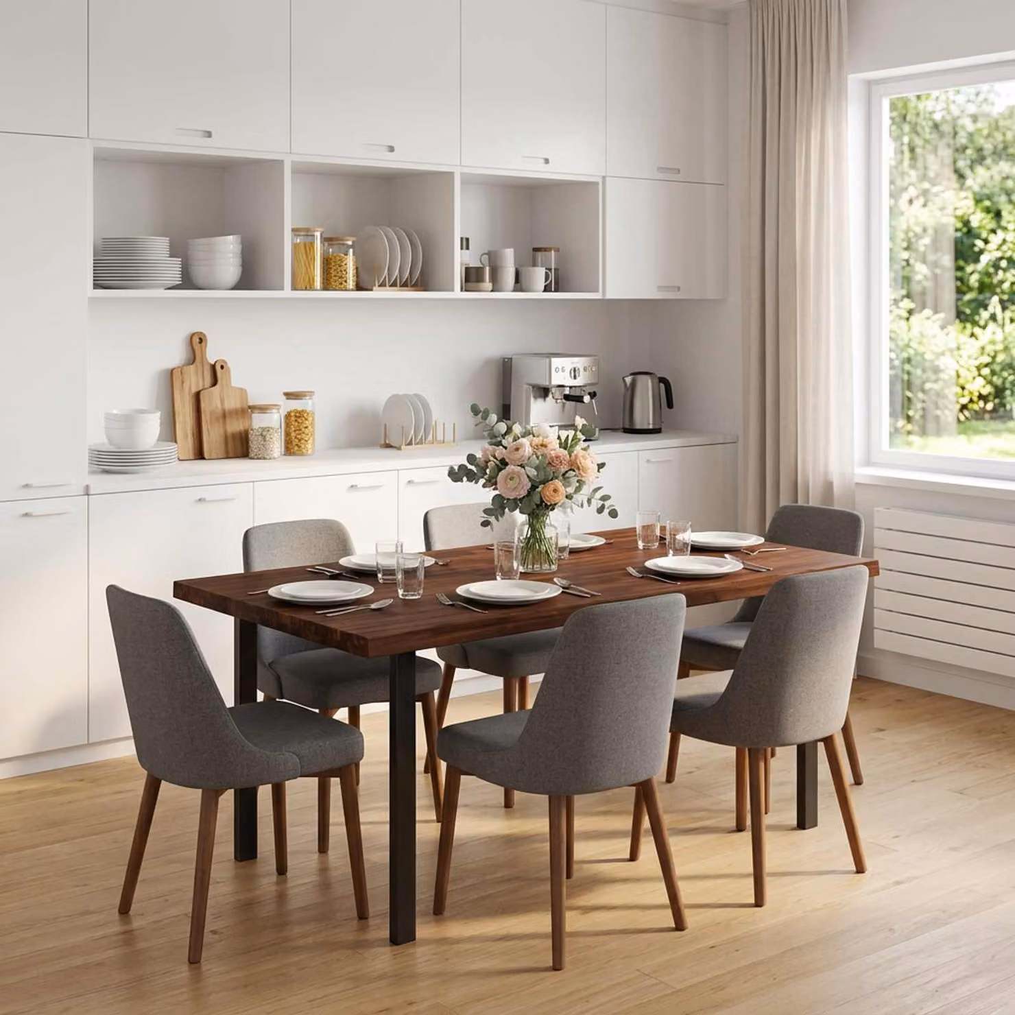 Piano del tavolo rettangolare in legno di acacia vidaXL, colore marrone, L 120 cm x P 60 cm x H 3 cm