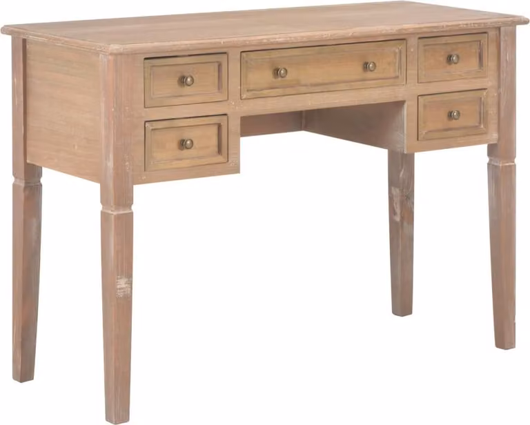 Maison Exclusive - Scrivania marrone 109,5 x 45 x 77,5 cm in legno