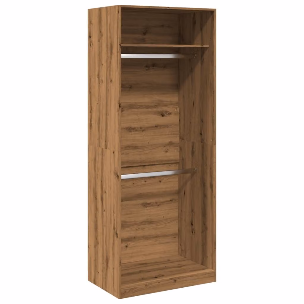 Armadio Rovere Artigianale 80x50x200 cm in Legno Multistrato