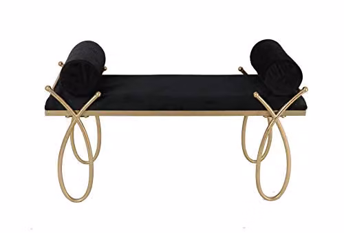 mauro ferretti srl PANCA Ribbon NERA CM 112,5X49X53