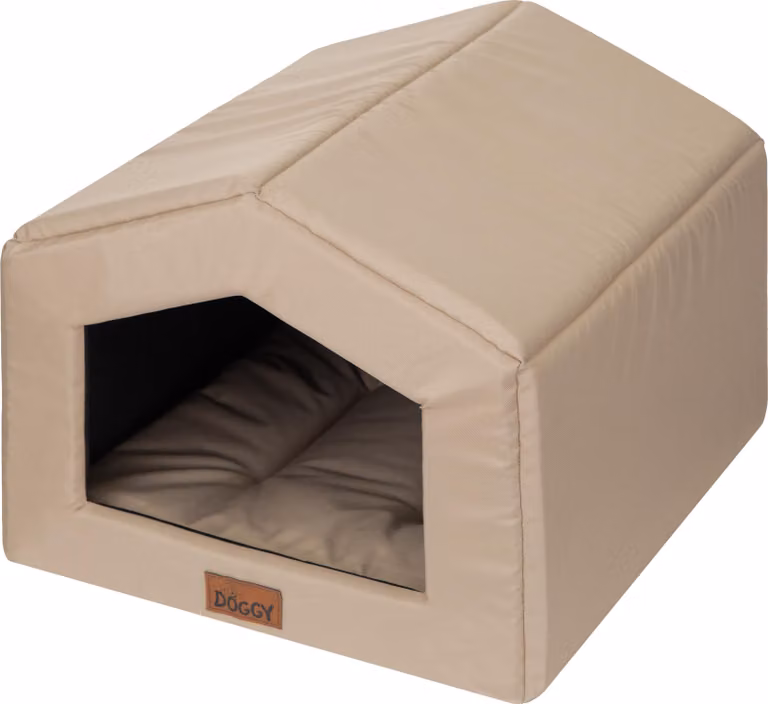 Cuccia per cani da interno con cuscino -55x59 cm- Morbida cuccia per cani in tessuto Oxford, idrorepellente, leggera e compatta | Doggy