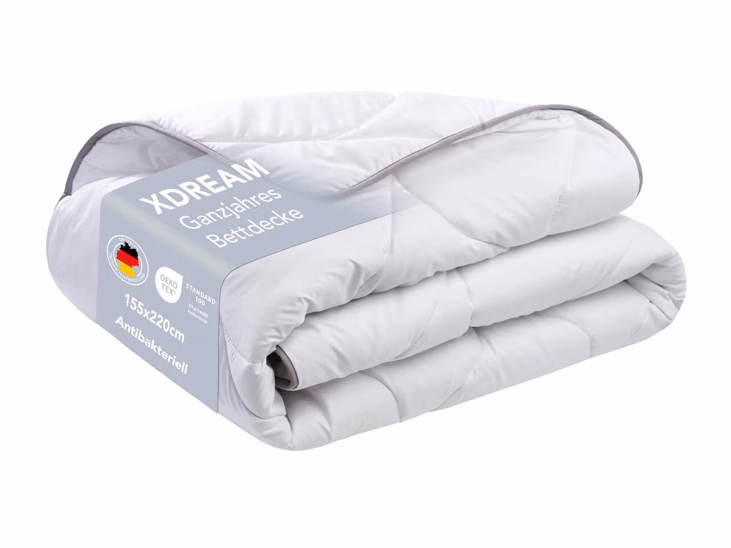Trapunta in microfibra anallergica | 155x220 cm | Finitura SilverPlus® per un clima di riposo igienico | Piumino XDREAM