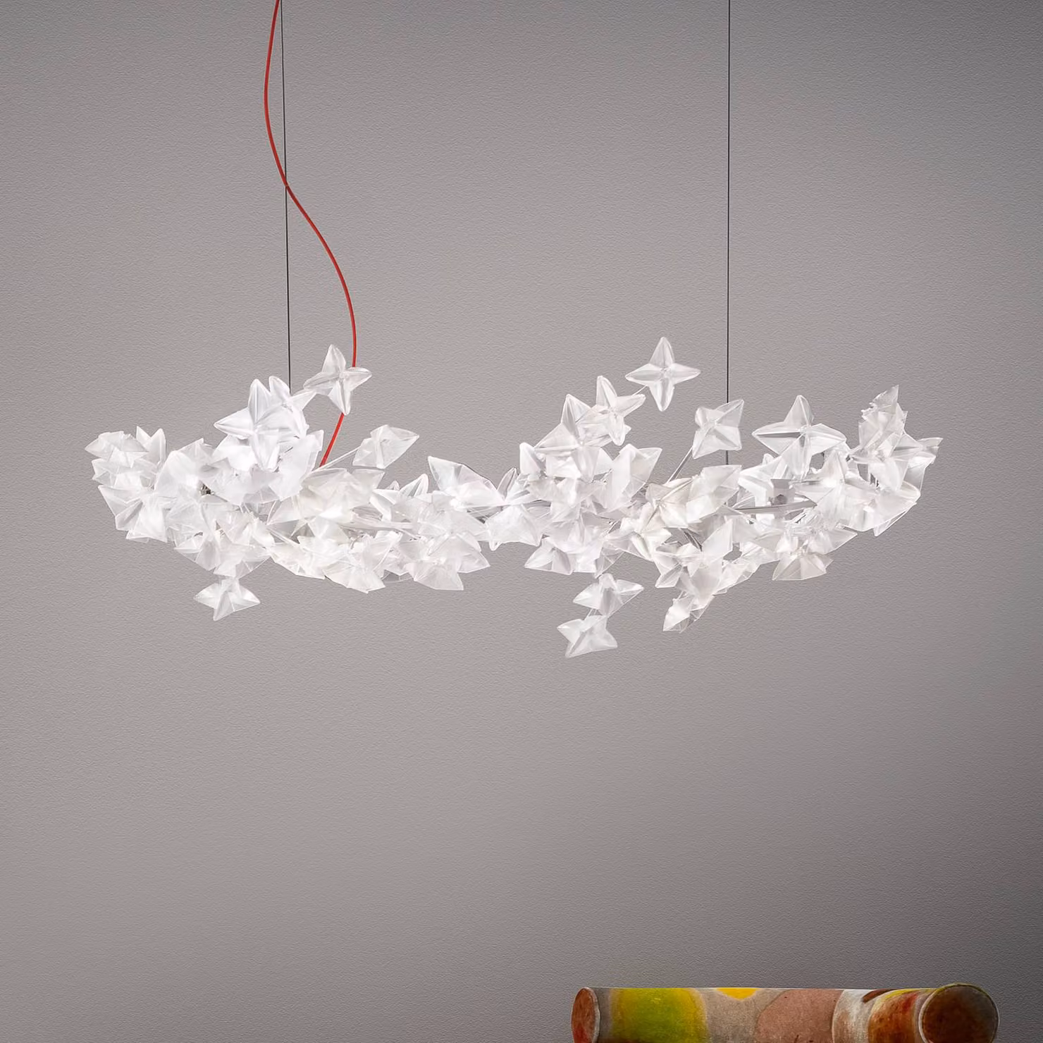 Slamp Lampada a sospensione Hanami Suspension, dimmerabile, Soggiorno / Sala da pranzo, Plastica, Design, Lampada a sospensione