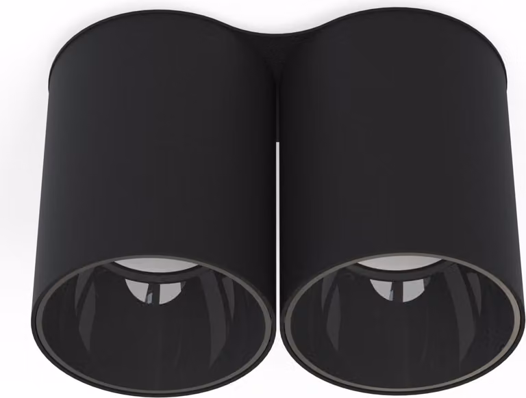 Faretto spot EYE nero 2xGU10x10W in metallo, dimensioni: 13x9x18 cm, IP20, Nowodvorski Lighting