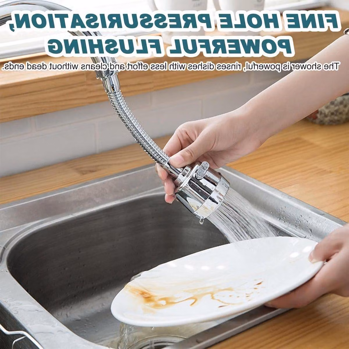 2 pezzi di ugello per rubinetto da cucina con adattatore universale, estensione per rubinetto da cucina girevole a 360° e a risparmio idrico, senza schizzi, con 2 modalità