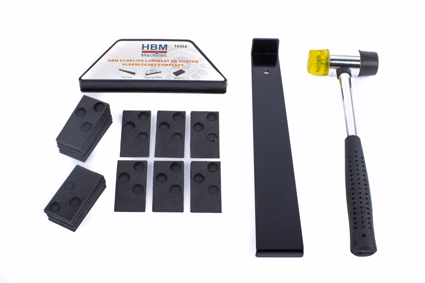 Set completo di 23 pezzi per la posa di laminato e parquet in legno