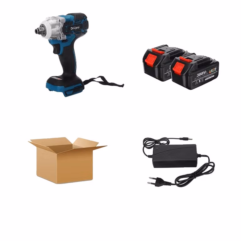 Avvitatore a impulsi elettrico, coppia 520NM, a batteria, argento